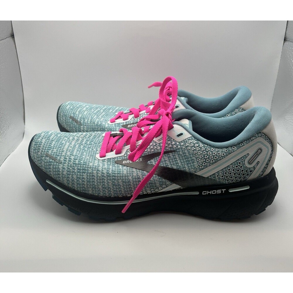 Brooks Ghost 14 Blue And Pink Running Shoe Athletic Sneaker Women’s Size 8 - Picture 4 of 8